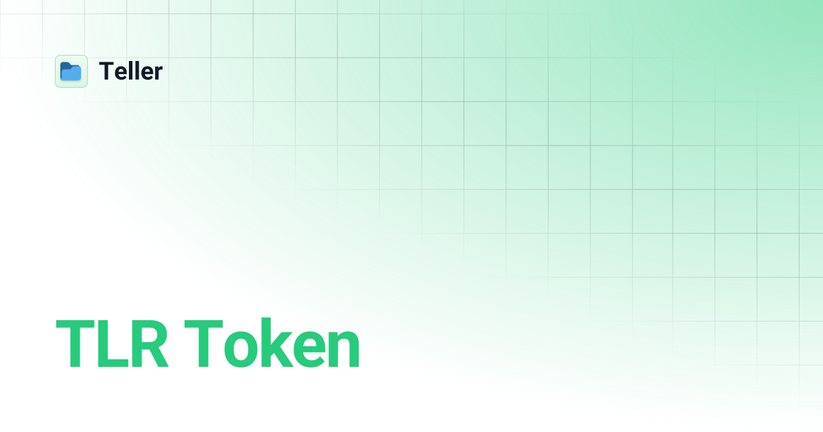 TLR Token | Teller